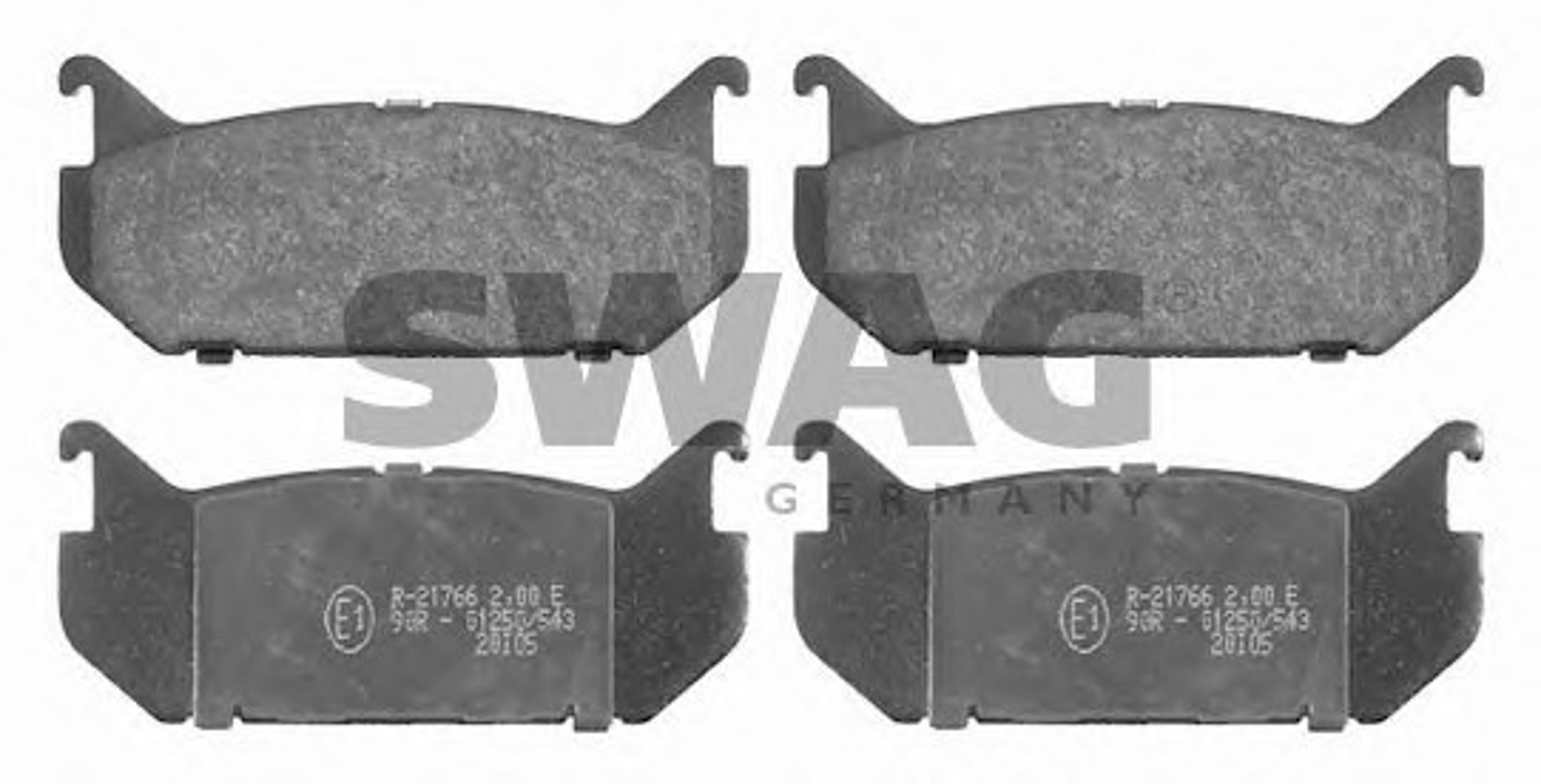 Комплект тормозных колодок дисковый тормоз SWAG 50916194