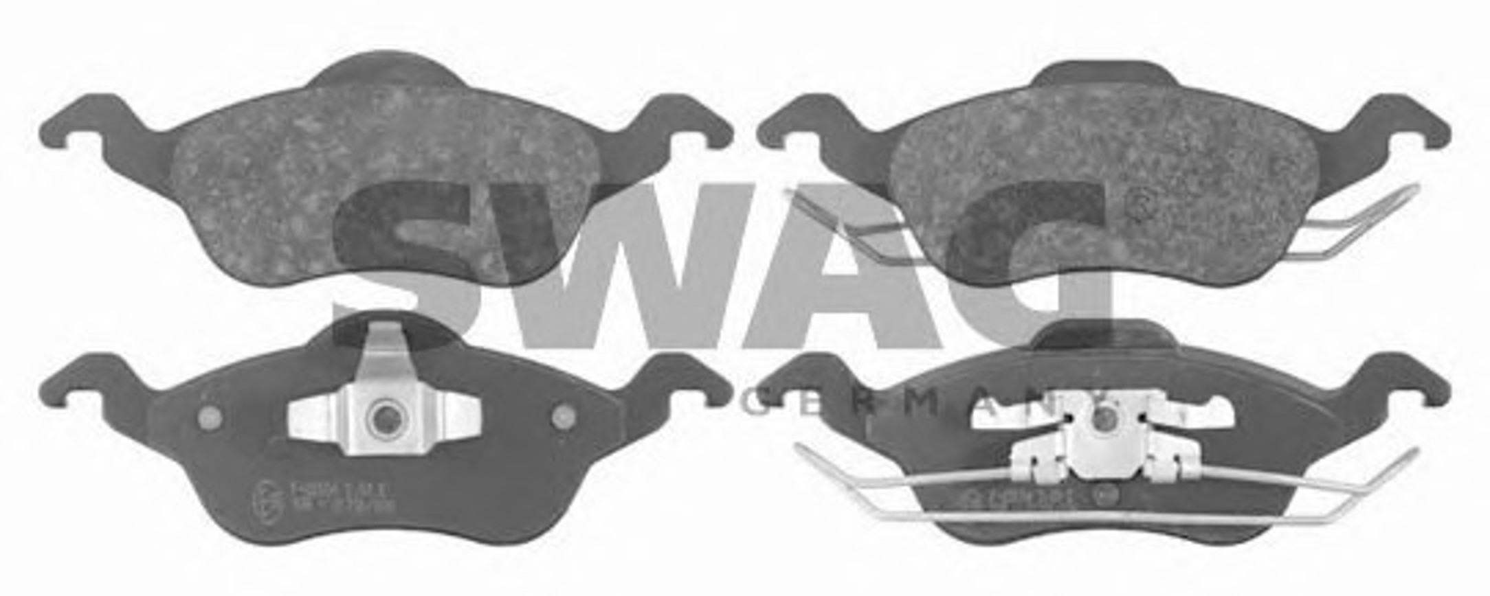 Комплект тормозных колодок дисковый тормоз SWAG 50916279
