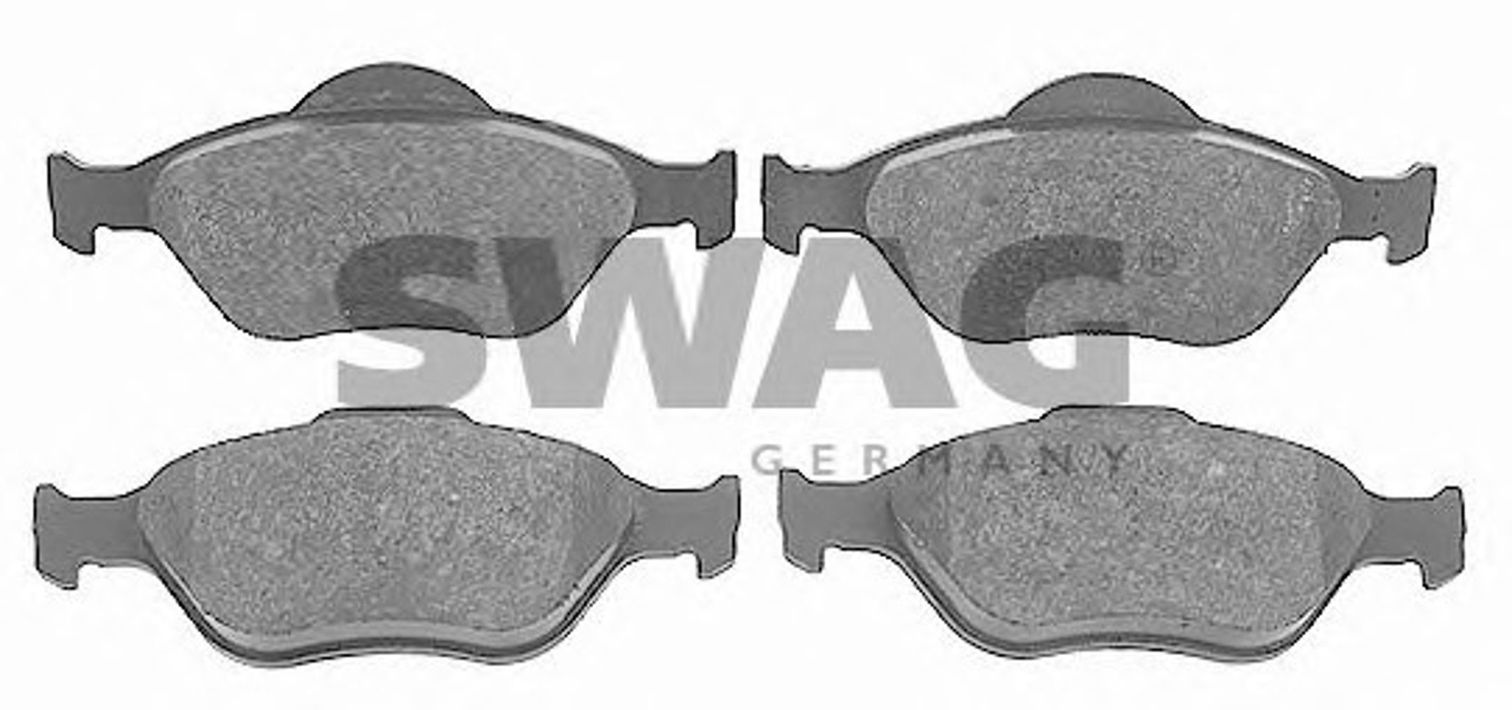 Комплект тормозных колодок дисковый тормоз SWAG 50916401