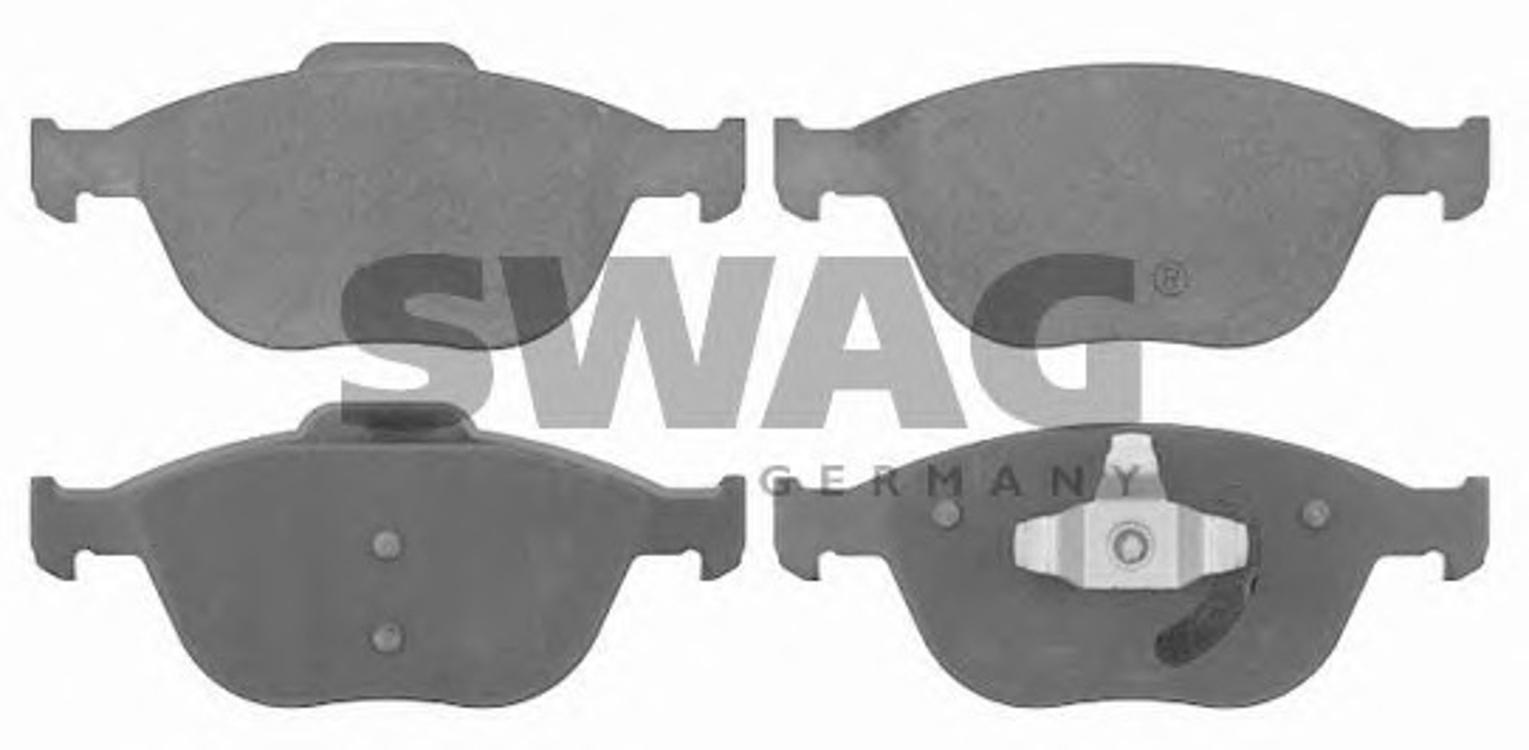 Комплект тормозных колодок дисковый тормоз SWAG 50916570