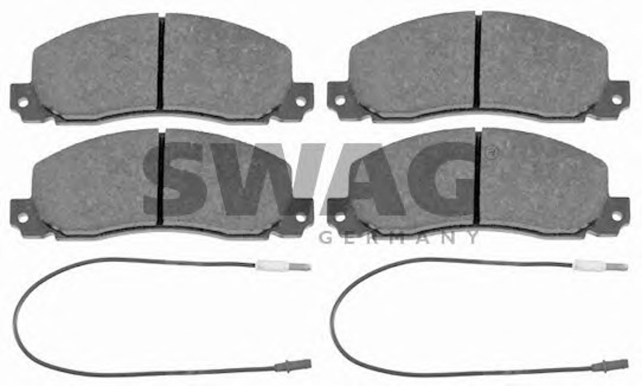 Комплект тормозных колодок дисковый тормоз SWAG 60916443
