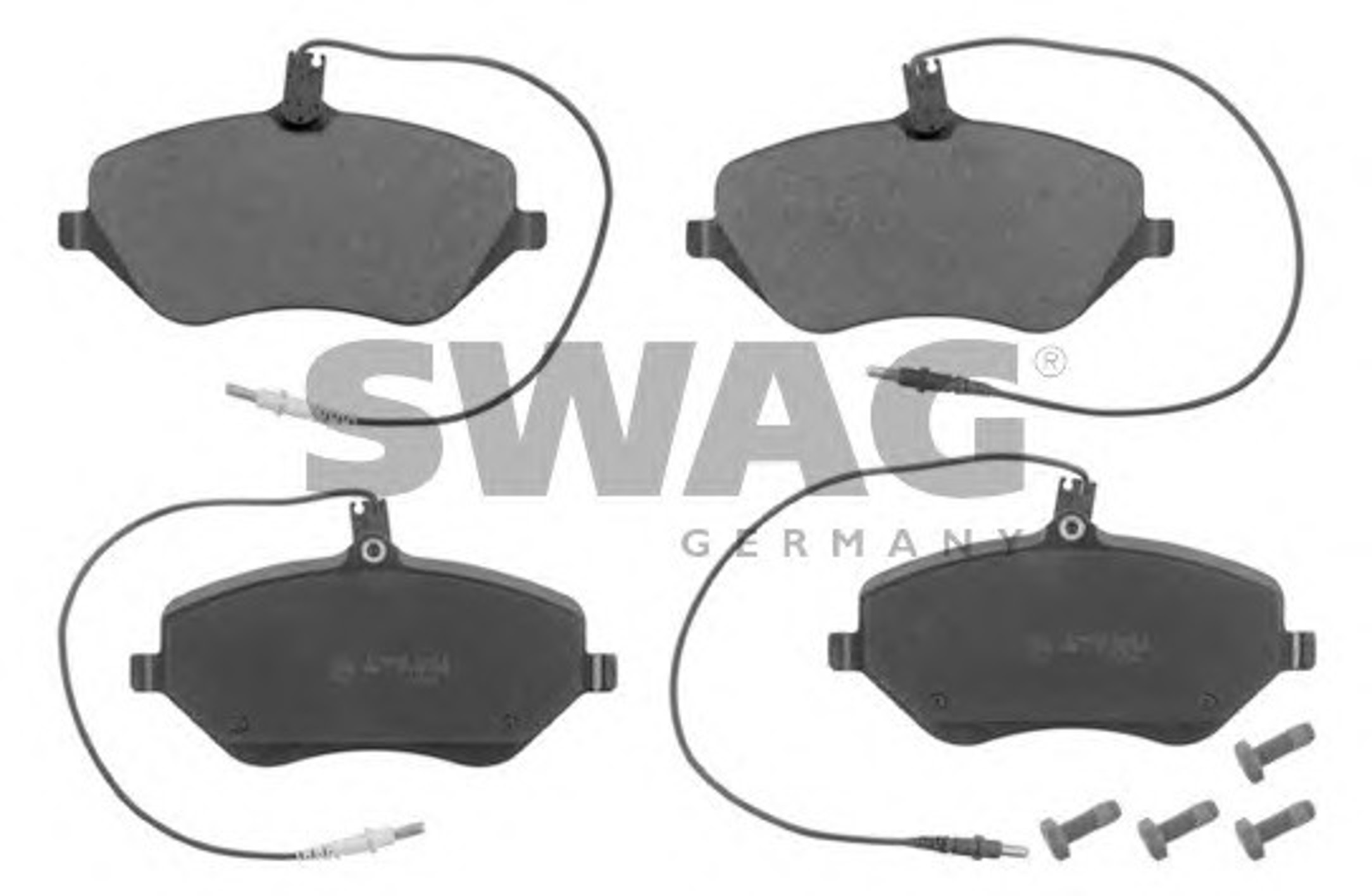 Колодки тормозные дисковые SWAG 64916829