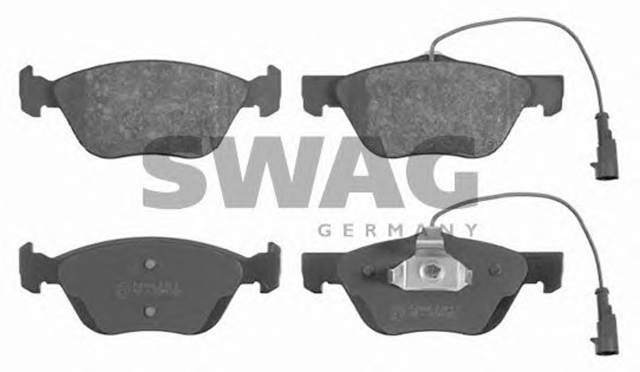 Комплект тормозных колодок дисковый тормоз SWAG 70916244