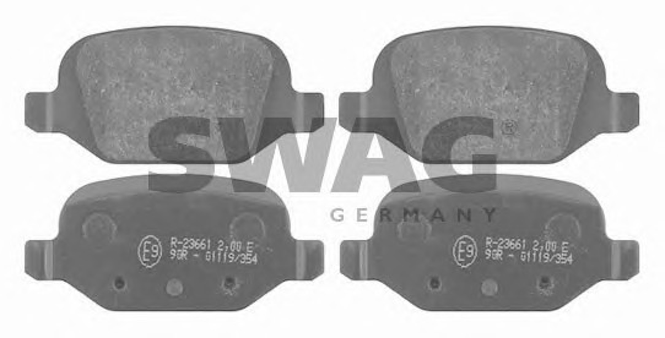 Колодки тормозные дисковые SWAG 70916370
