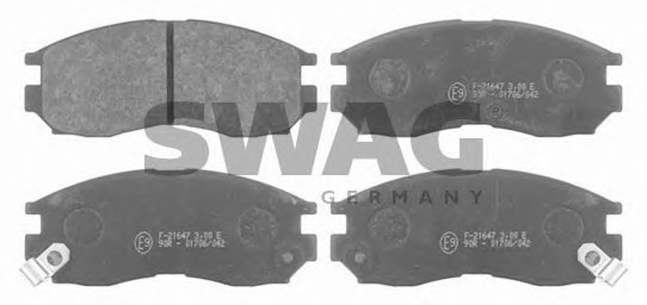 Колодки тормозные дисковые SWAG 80916327