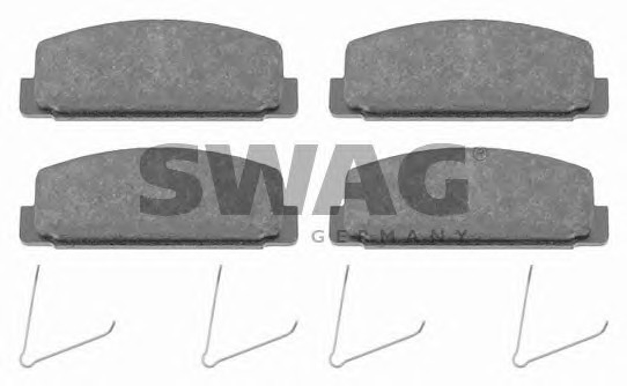 Комплект тормозных колодок дисковый тормоз SWAG 83916500