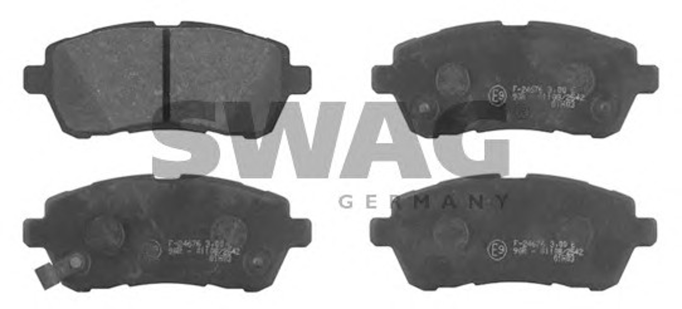 Колодки тормозные дисковые SWAG 83916771
