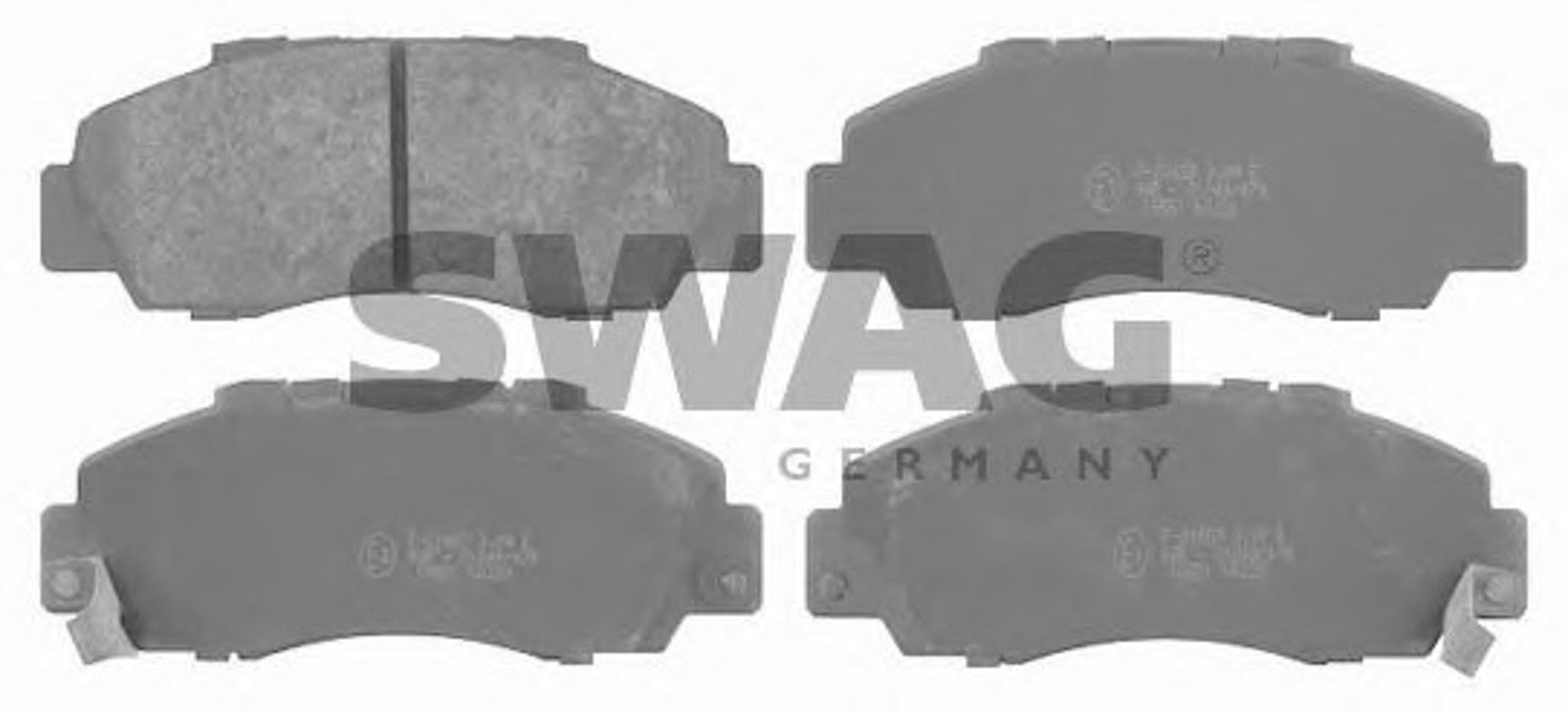 Комплект тормозных колодок дисковый тормоз SWAG 85916551
