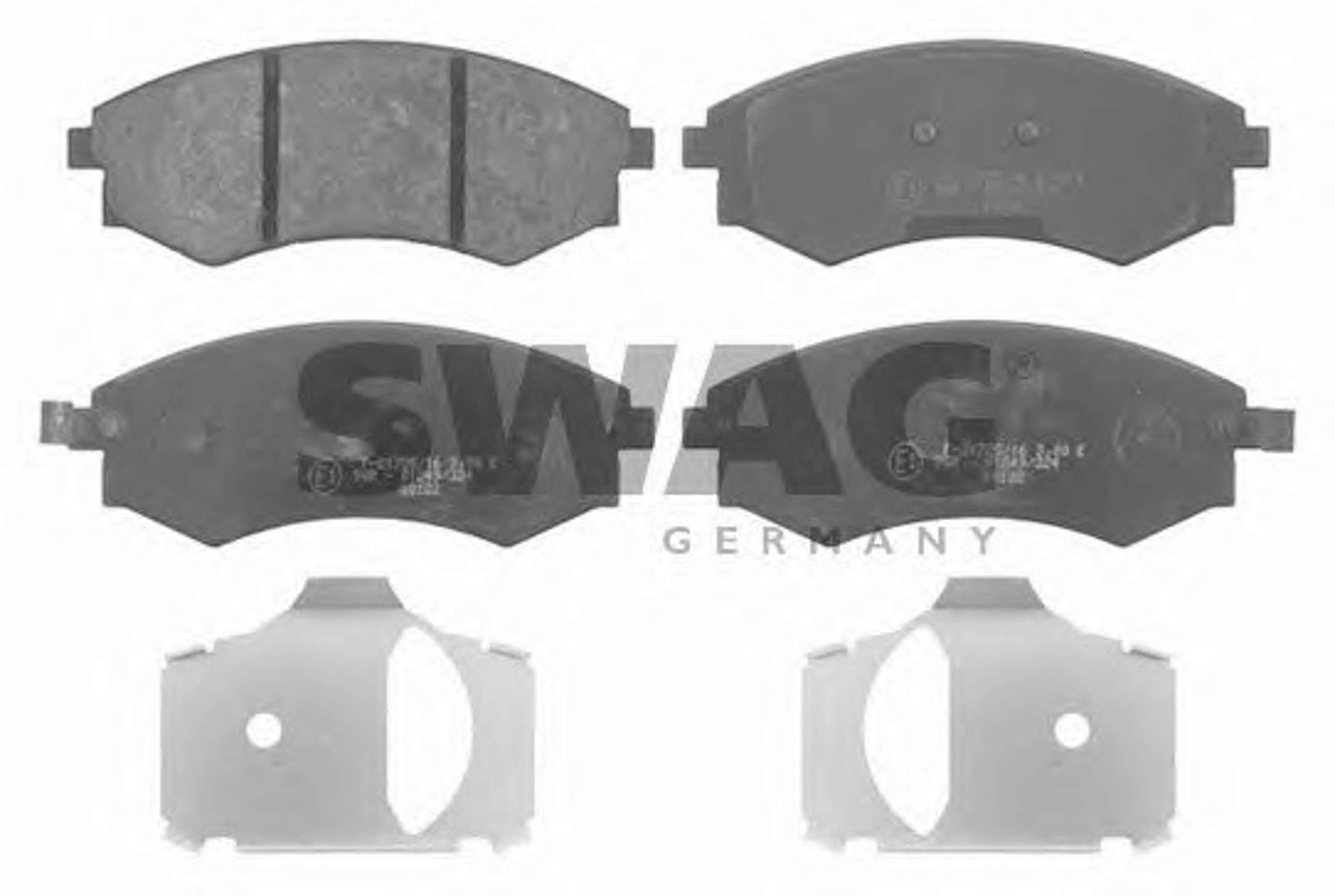 Комплект тормозных колодок дисковый тормоз SWAG 90916681