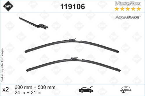 Щетка стеклоочистителя mercedes-benz e-class купе (c238) 17- с подогревом (600+530мм) SWF 119106