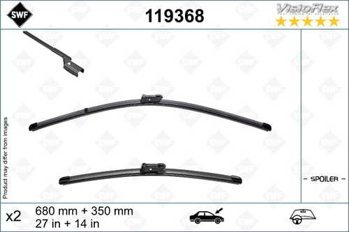 Щетка стеклоочистителя renault captur ii e-tech 20 - (680mm+350mm) SWF 119368