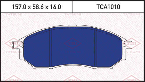 TCA1010 TATSUMI Колодки тормозные дисковые /комплект 4 шт/