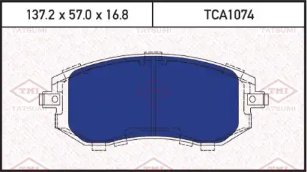 TCA1074 TATSUMI Колодки тормозные дисковые SUBARU Impreza 11->