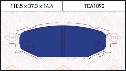 TCA1090 TATSUMI Колодки тормозные дисковые /комплект 4 шт/
