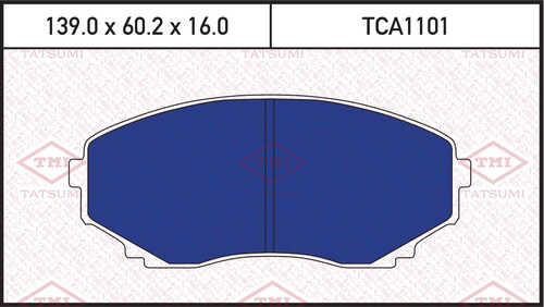 TCA1101 TATSUMI Колодки тормозные