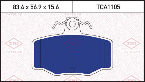 TCA1105 TATSUMI Колодки тормозные дисковые /комплект 4 шт/