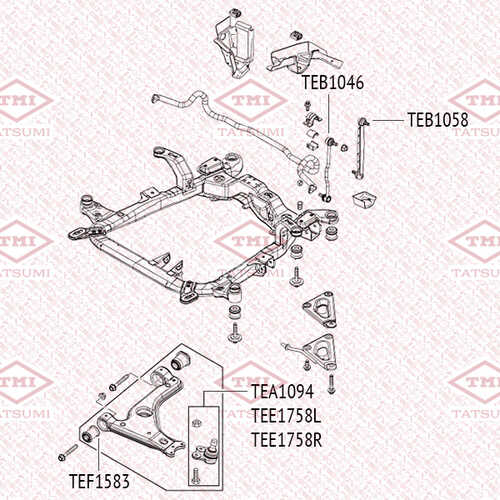 TEA1094 TATSUMI Шаровая опора