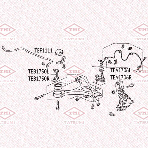 TEA1706R TATSUMI Шаровая опора