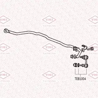 TEB1004 TATSUMI TEB1004_тяга стабилизатора передняя!\ MITSUBISHI Galant/Lancer 88>