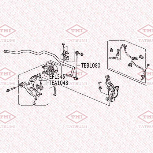 TEB1080 TATSUMI Тяга стабилизатора