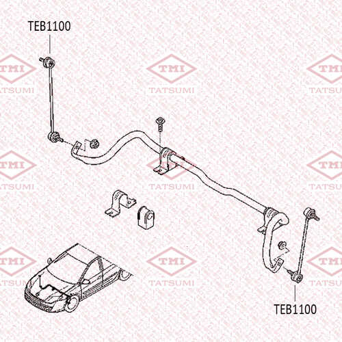 TEB1100 TATSUMI Тяга стабилизатора