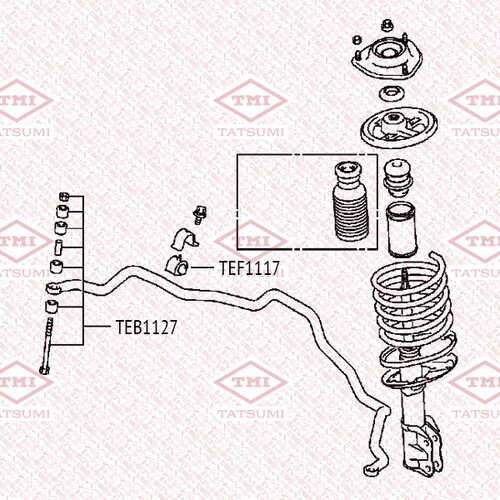 TEB1127 TATSUMI Тяга стабилизатора