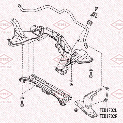 TEB1702R TATSUMI Тяга стабилизатора