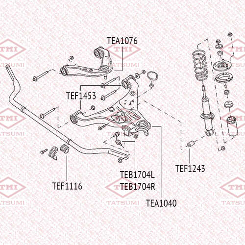 TEB1704L TATSUMI Тяга стабилизатора