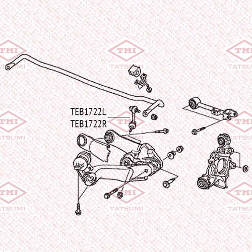 TEB1722L TATSUMI Тяга стабилизатора