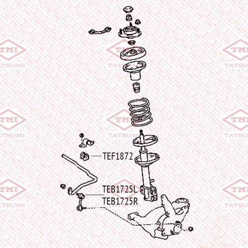 TEB1725R TATSUMI Тяга стабилизатора