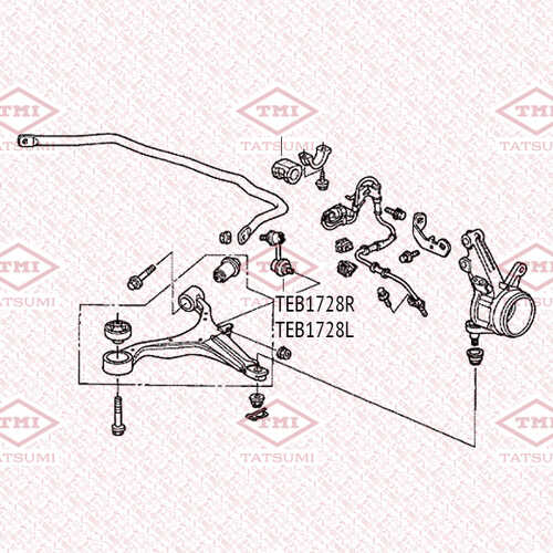 TEB1728L TATSUMI Тяга стабилизатора