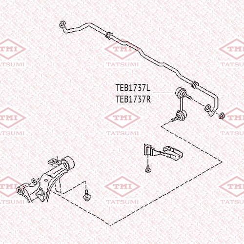TEB1737R TATSUMI Тяга стабилизатора