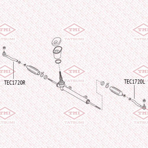 TEC1720L TATSUMI Наконечник рулевой тяги