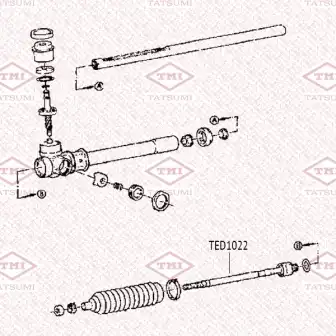 TED1022 TATSUMI TED1022_тяга рулевая! левая/правая с г/у\ Hyundai Accent 99>