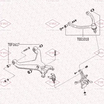 Tee1018 рычаг перед. подвески верхний