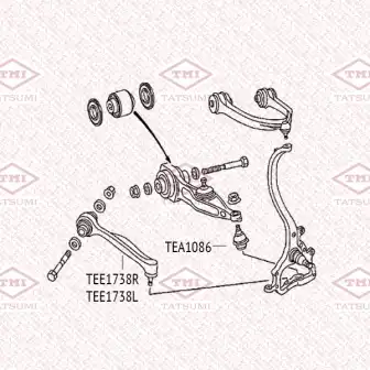 TEE1738L TATSUMI TEE1738L_рычаг подвески передней нижний лев.!\ MB W220/C215 98>