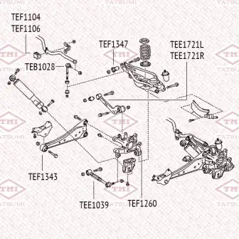 TEF1104 TATSUMI Втулка стабилизатора TOYOTA RAV4 05->