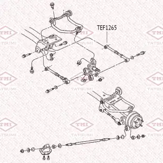 TEF1265 TATSUMI TEF1265_сайлентблок задней цапфы!\ Suzuki Liana RH413/RH416/RH418 <04