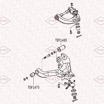 TEF1480 TATSUMI TEF1480_сайлентблок перед. нижн. рычага задний!\ MITSUBISHI L200/Pajero/Pajero Sport 90>, HYUNDAI Te