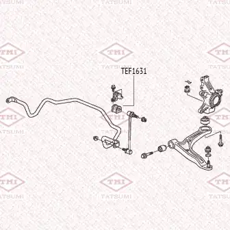 TEF1631 TATSUMI Втулка стабилизатора ACURA MDX 01->HONDA MR-V 03->