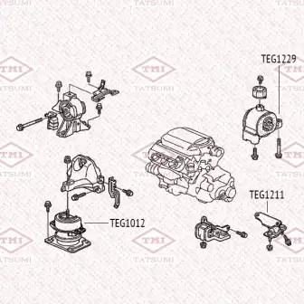 Опора двигателя honda mr-v 03-