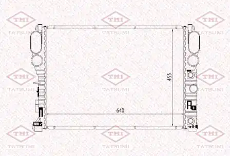 TGA1190 TATSUMI Радиатор системы охлаждения
