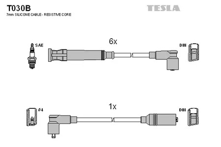 Провод высоковольтный TESLA T030B
