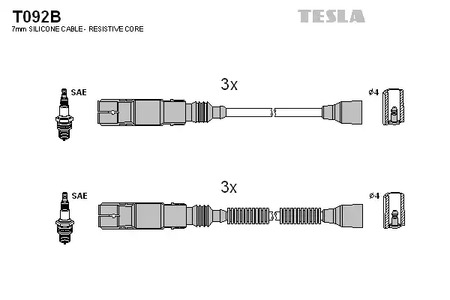 К-кт проводов TESLA T092B