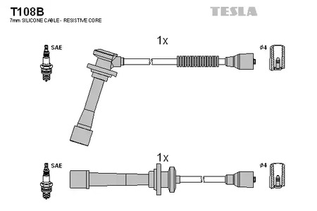 К-кт проводов TESLA T108B