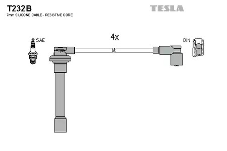 Провод высоковольтный TESLA T232B