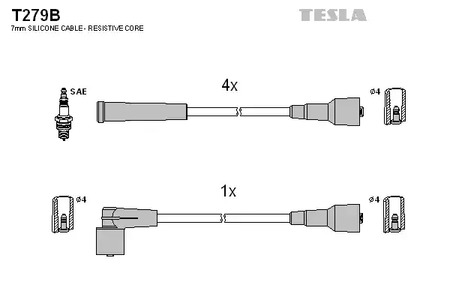 Провод высоковольтный TESLA T279B