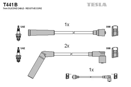 T441B TESLA Провод высоковольтный