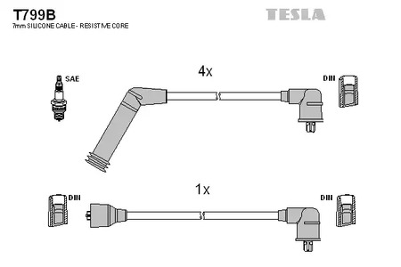 Провод высоковольтный TESLA T799B