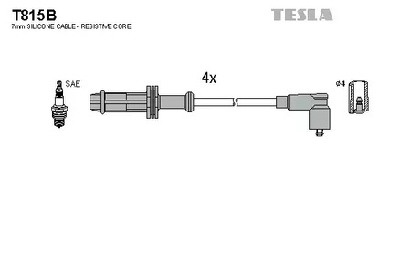 Провод высоковольтный TESLA T815B